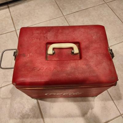 Rare Vintage 1950's Plastic & Vinyl Coca Cola Soda Pop Cooler Royal Mieco