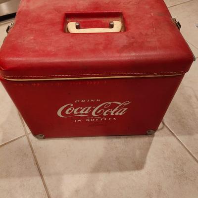 Rare Vintage 1950's Plastic & Vinyl Coca Cola Soda Pop Cooler Royal Mieco