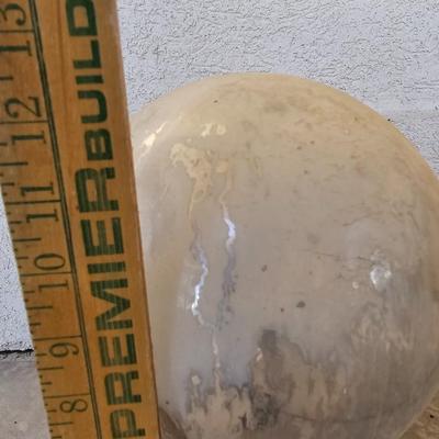 Garden Gazing ball on a pestle