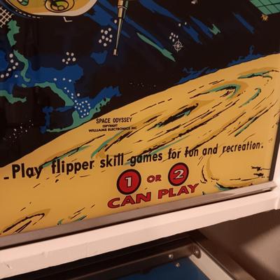 WORKING STANDARD SIZE "SPACE ODYSSEY" PINBALL MACHINE