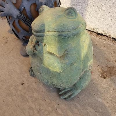 Two Garden frogs - such big smiles!