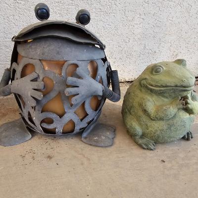 Two Garden frogs - such big smiles!
