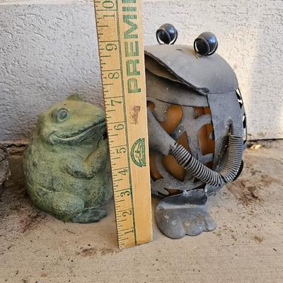Two Garden frogs - such big smiles!
