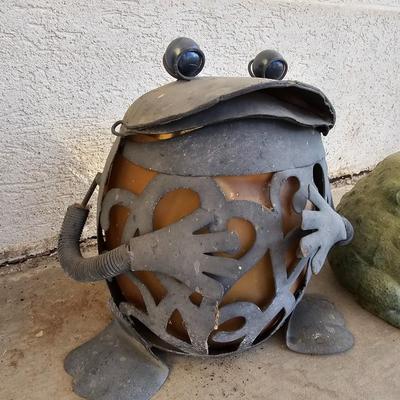 Two Garden frogs - such big smiles!