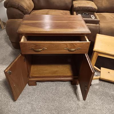 NIGHT STAND AND A SIDE TABLE