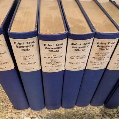 c.1906 Robert Louis Stevenson Hardback Classics Book Set 331/1000