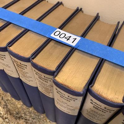 c.1906 Robert Louis Stevenson Hardback Classics Book Set 331/1000