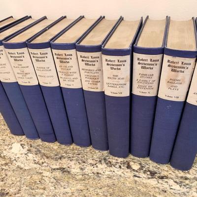 c.1906 Robert Louis Stevenson Hardback Classics Book Set 331/1000