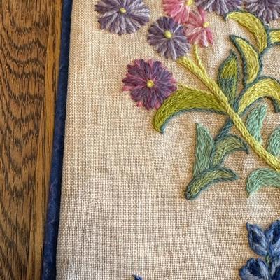 Needlepoint Bird and Flower Bell Pulls