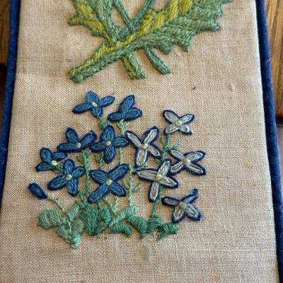 Needlepoint Bird and Flower Bell Pulls