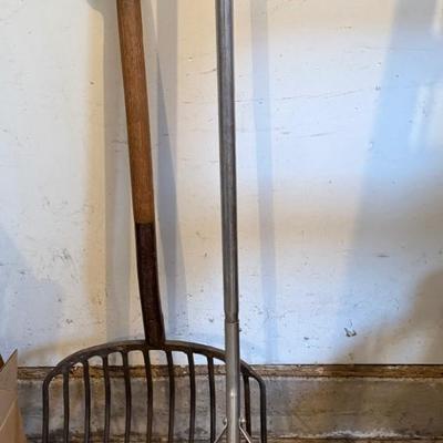 Hay Fork and Snow Roof Shovel