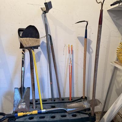 Yard tools with Storage Rack