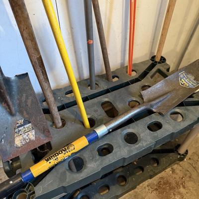 Yard tools with Storage Rack