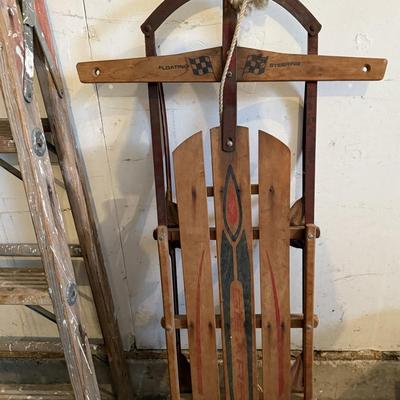 Vintage Ladder and Floating Steering Sled