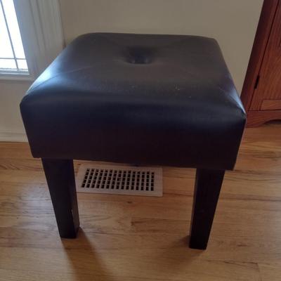 Small Footstool/Short Seat- Approx 15 1/2" Square, 17" Tall