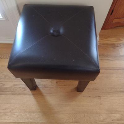 Small Footstool/Short Seat- Approx 15 1/2" Square, 17" Tall