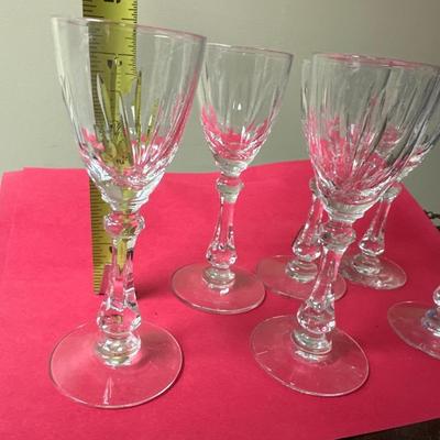Crystal cordial glasses