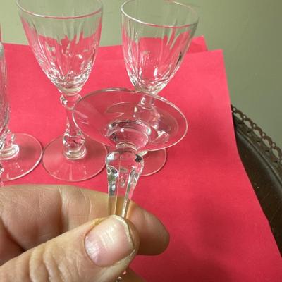 Crystal cordial glasses