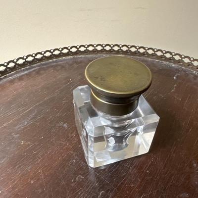 Vintage Crystal ink well