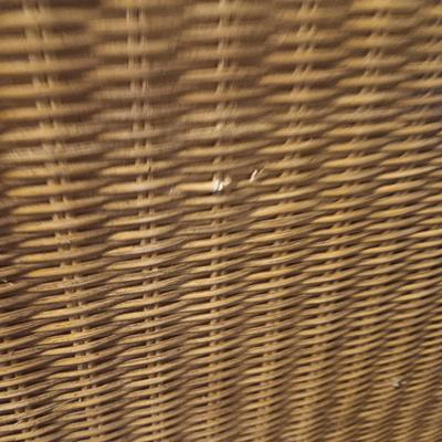 PIER 1 IMPORTS 3 DRAWER STEEL FRAMED WICKER BEDROOM ARMOIRE