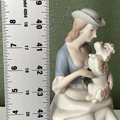 Lady with Poodle, made in Spain