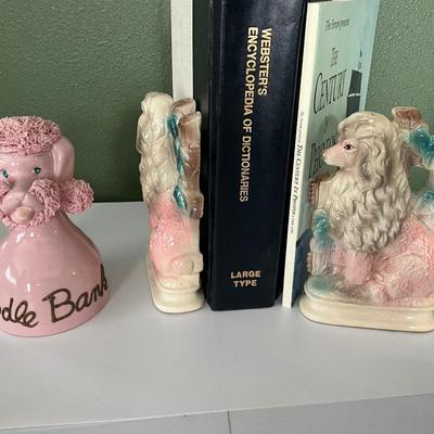 Kreiss & Co Piggy Bank and Royal Japan book ends
