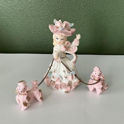 Betson's Japan Girl with hat and poodles