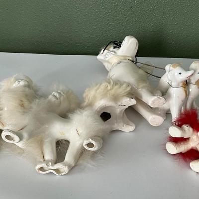 Vintage Ceramic Furry Poodles