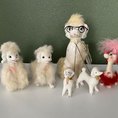 Vintage Ceramic Furry Poodles
