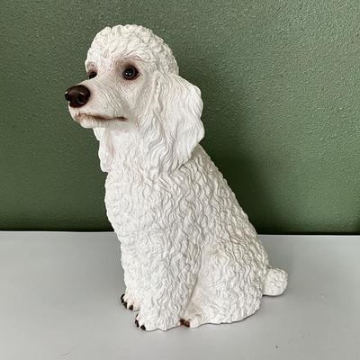 Poodle made of Plaster
