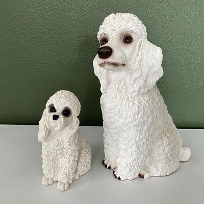 Poodle made of Plaster