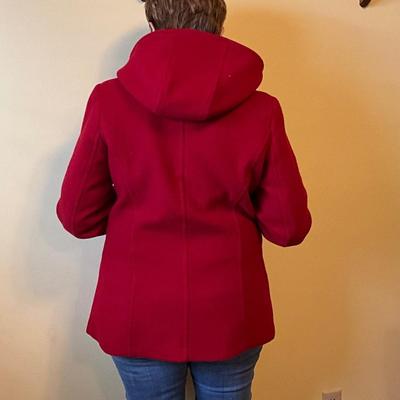 Relativity Red Coat, sold without Scarf, Medium