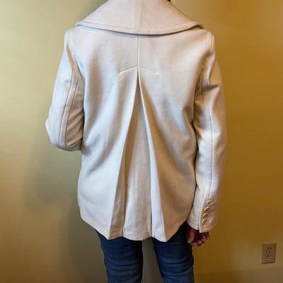 Talbot Coat with Red Scarf by Hatterdashers size 10