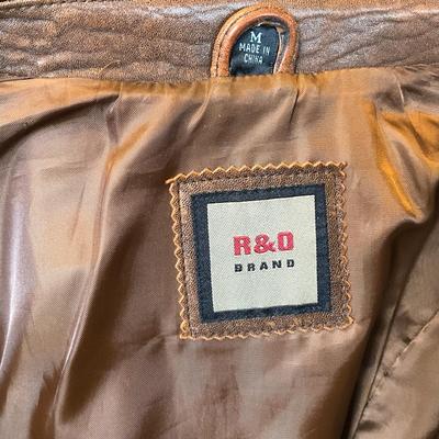 Vintage R&D Leather Coat Size M