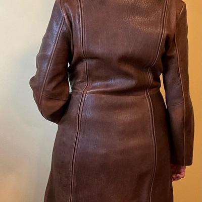 Vintage R&D Leather Coat Size M
