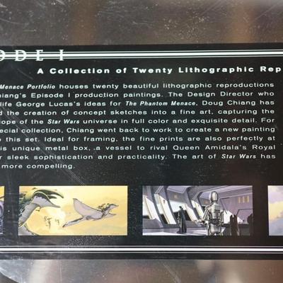 STAR WARS EPISODE 1 THE PHANTOM MENACE DOUG CHIANG LITHOGRAPHS. - NOT OPENED