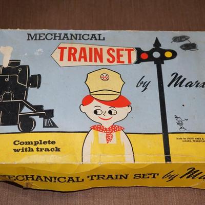 MARX MECHANICAL TRAIN SET - VG WITH ORIGINAL BOX