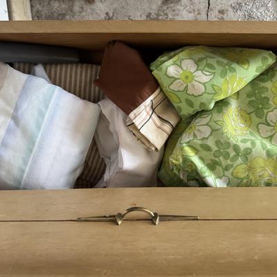Vintage dresser with contents