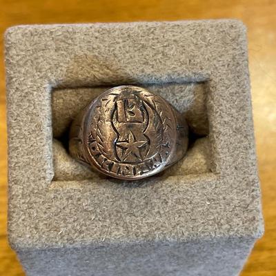 Vintage men’s ring with Okinawa on the front