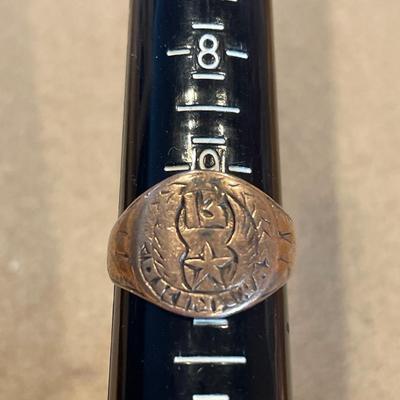 Vintage men’s ring with Okinawa on the front