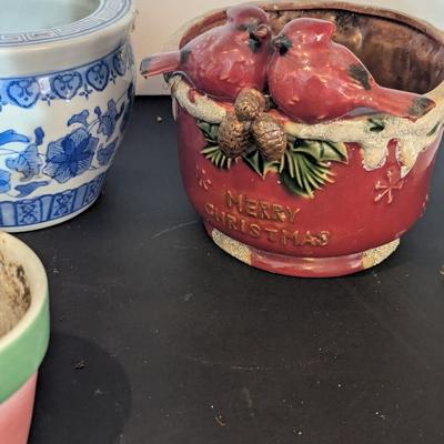 Assortment Of Ceramic Planters