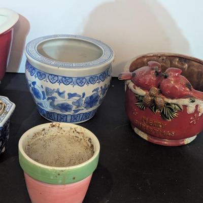 Assortment Of Ceramic Planters