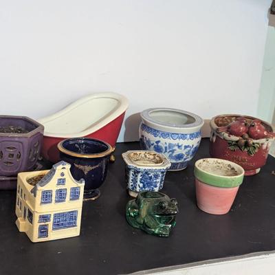 Assortment Of Ceramic Planters