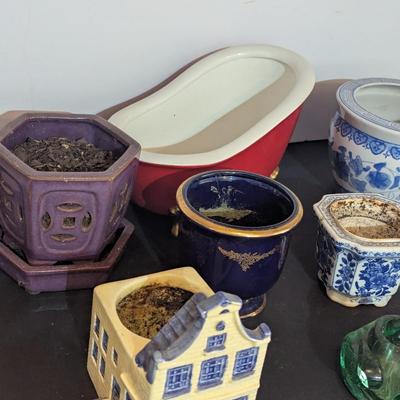 Assortment Of Ceramic Planters