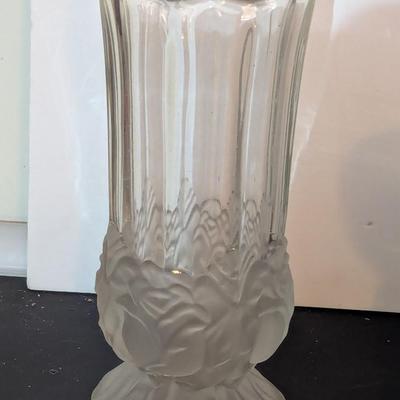 Clear & Colored Glass Flower Vases