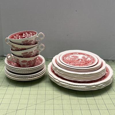 Vintage Spode Copeland Tower England China Set