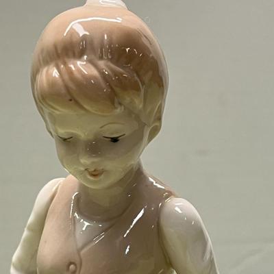 Hand Made Lenwile Ardalt Art Ware "Little Gardener" Porcelain Figurine
