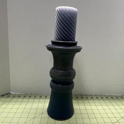 Candle and Ceramic Candle Holder