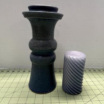 Candle and Ceramic Candle Holder