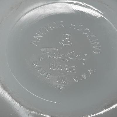 Vintage Anchor Hocking Fire King White Mixing Bowls